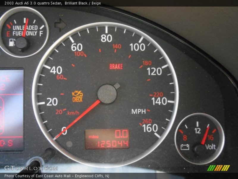 Brilliant Black / Beige 2003 Audi A6 3.0 quattro Sedan