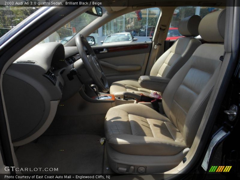 Brilliant Black / Beige 2003 Audi A6 3.0 quattro Sedan