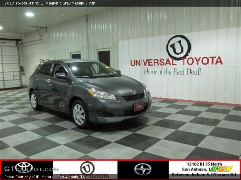 Magnetic Gray Metallic / Ash 2013 Toyota Matrix L