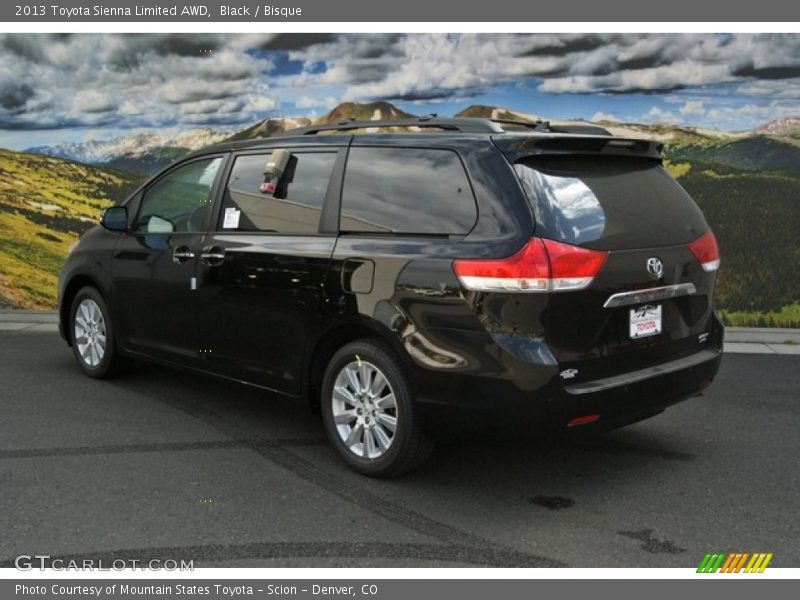 Black / Bisque 2013 Toyota Sienna Limited AWD