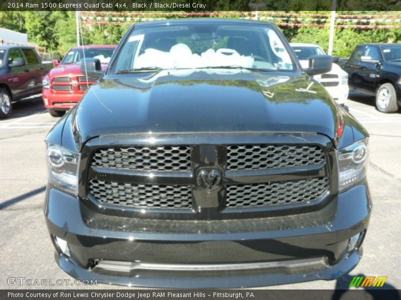 Black / Black/Diesel Gray 2014 Ram 1500 Express Quad Cab 4x4