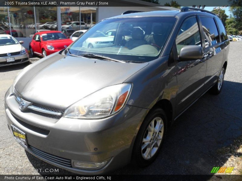 Phantom Gray Pearl / Stone 2005 Toyota Sienna XLE AWD