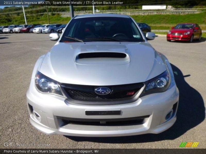Spark Silver Metallic / STI Carbon Black Leather 2011 Subaru Impreza WRX STi