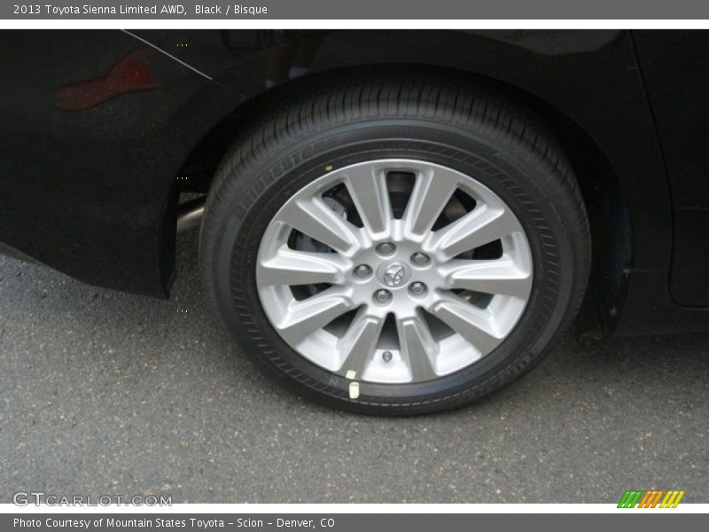 Black / Bisque 2013 Toyota Sienna Limited AWD