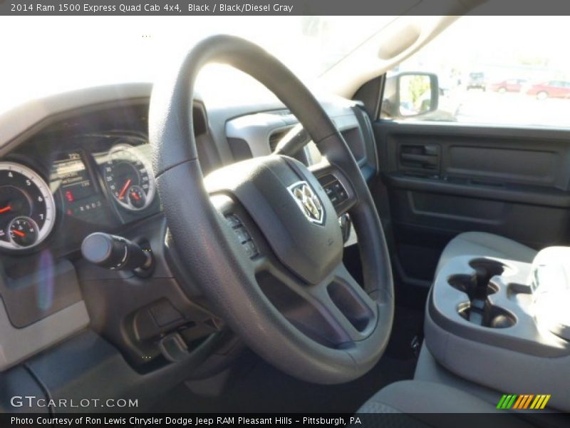 Black / Black/Diesel Gray 2014 Ram 1500 Express Quad Cab 4x4