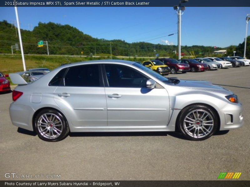 Spark Silver Metallic / STI Carbon Black Leather 2011 Subaru Impreza WRX STi