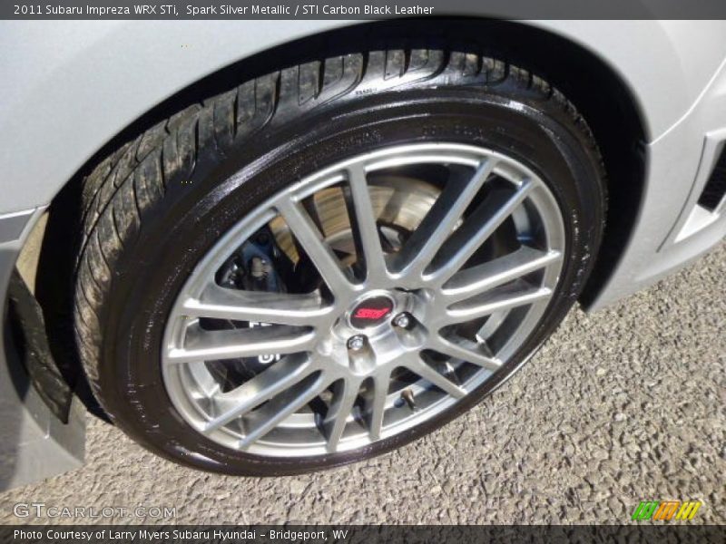 Spark Silver Metallic / STI Carbon Black Leather 2011 Subaru Impreza WRX STi