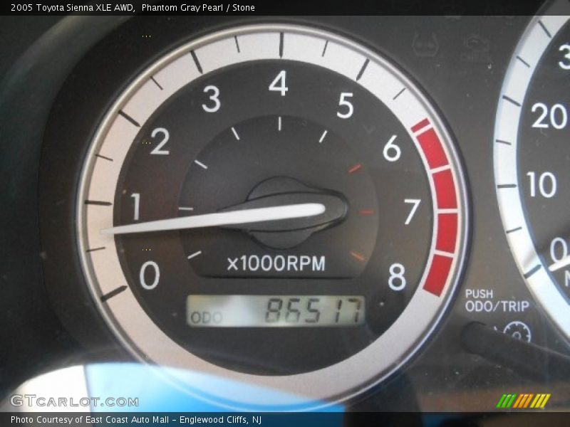 Phantom Gray Pearl / Stone 2005 Toyota Sienna XLE AWD