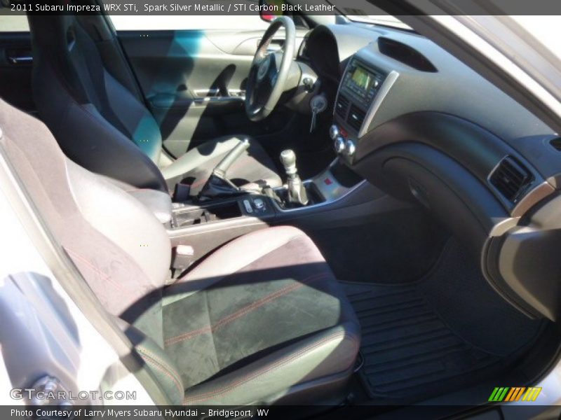 Spark Silver Metallic / STI Carbon Black Leather 2011 Subaru Impreza WRX STi