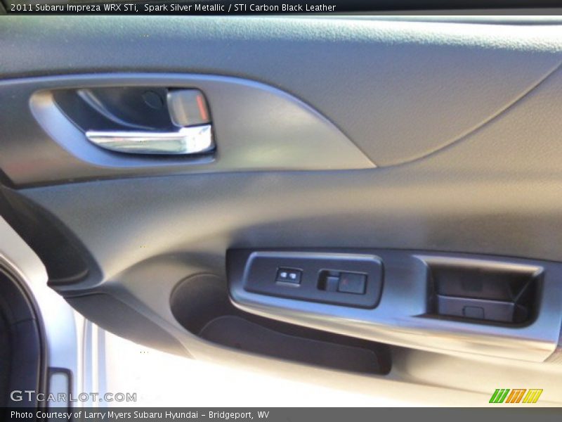 Spark Silver Metallic / STI Carbon Black Leather 2011 Subaru Impreza WRX STi