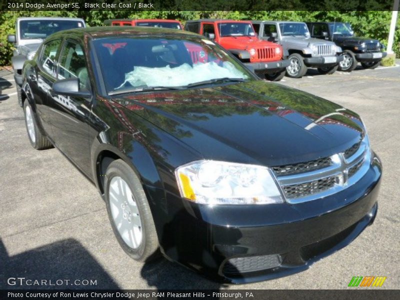 Black Clear Coat / Black 2014 Dodge Avenger SE