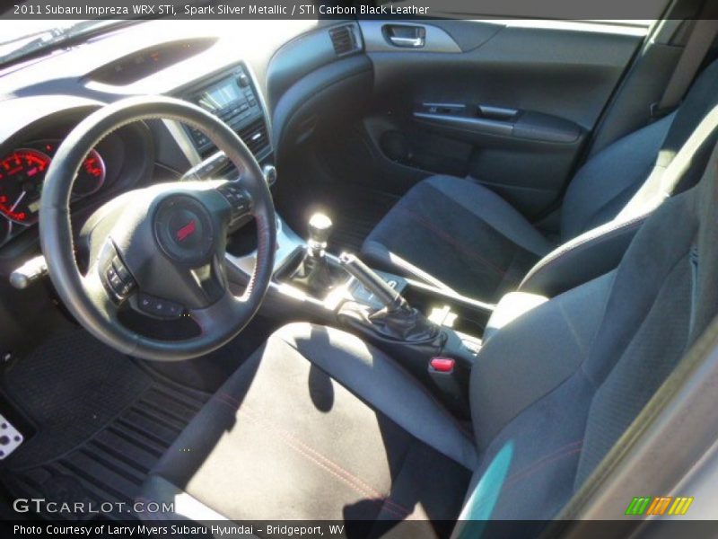 Spark Silver Metallic / STI Carbon Black Leather 2011 Subaru Impreza WRX STi