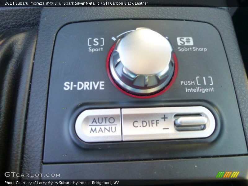 Spark Silver Metallic / STI Carbon Black Leather 2011 Subaru Impreza WRX STi