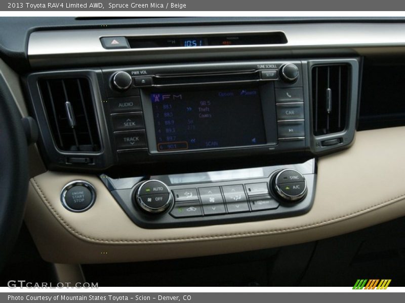 Spruce Green Mica / Beige 2013 Toyota RAV4 Limited AWD
