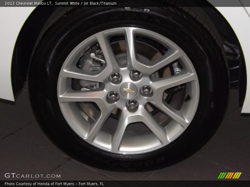 Summit White / Jet Black/Titanium 2013 Chevrolet Malibu LT