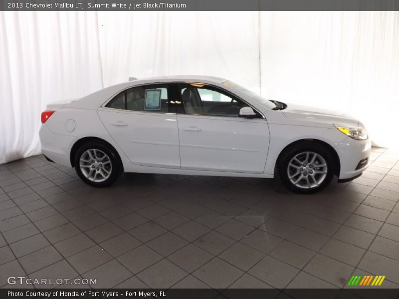 Summit White / Jet Black/Titanium 2013 Chevrolet Malibu LT