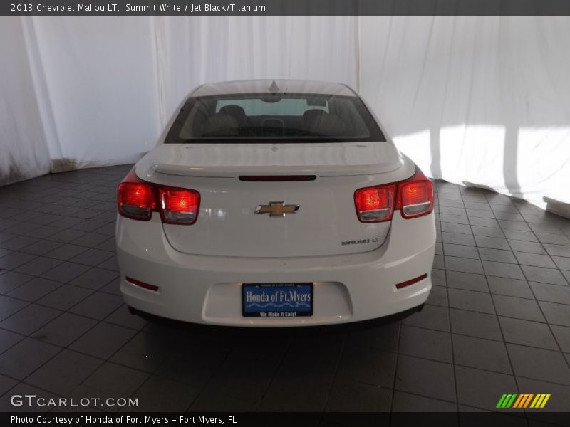 Summit White / Jet Black/Titanium 2013 Chevrolet Malibu LT