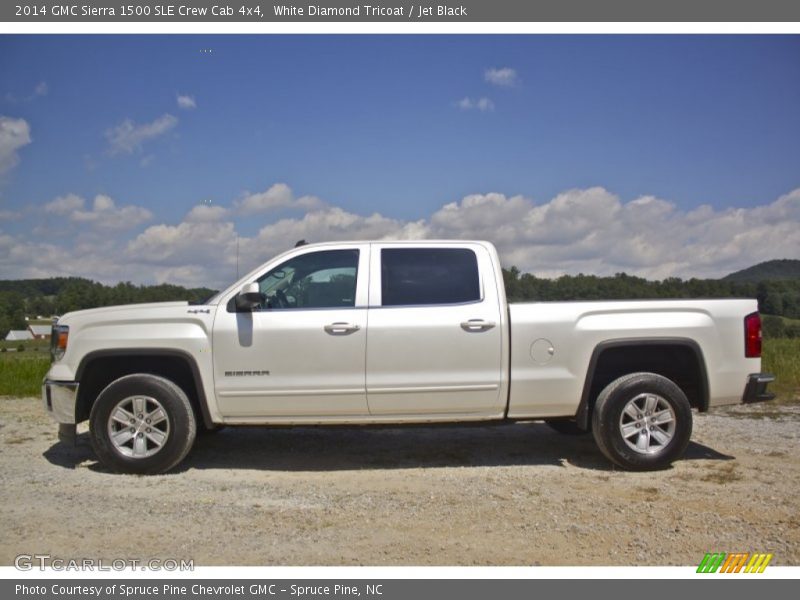 White Diamond Tricoat / Jet Black 2014 GMC Sierra 1500 SLE Crew Cab 4x4