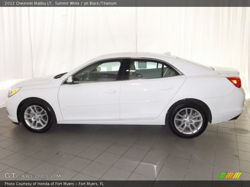 Summit White / Jet Black/Titanium 2013 Chevrolet Malibu LT