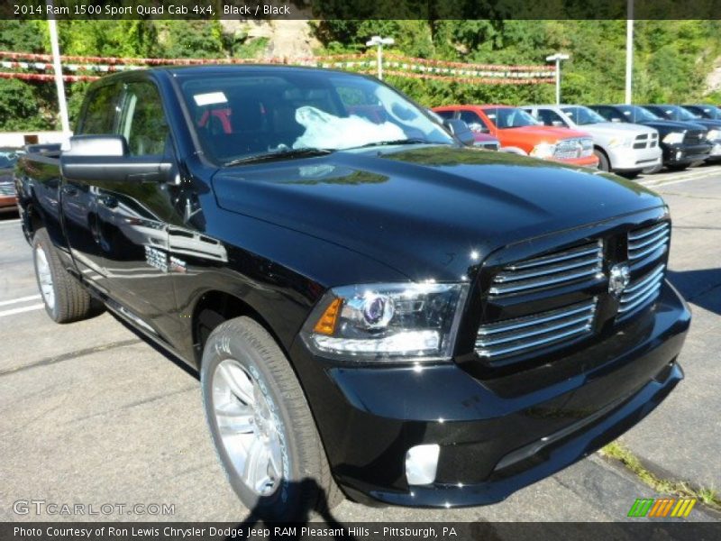 Front 3/4 View of 2014 1500 Sport Quad Cab 4x4