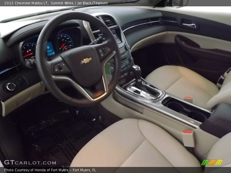 Summit White / Jet Black/Titanium 2013 Chevrolet Malibu LT