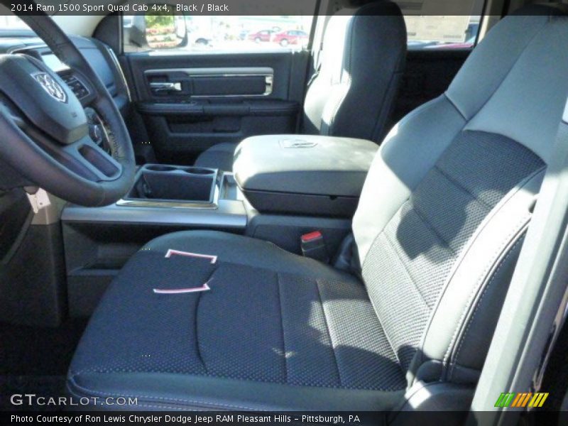 Front Seat of 2014 1500 Sport Quad Cab 4x4