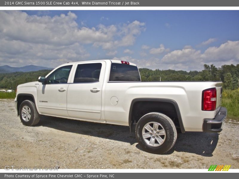 White Diamond Tricoat / Jet Black 2014 GMC Sierra 1500 SLE Crew Cab 4x4