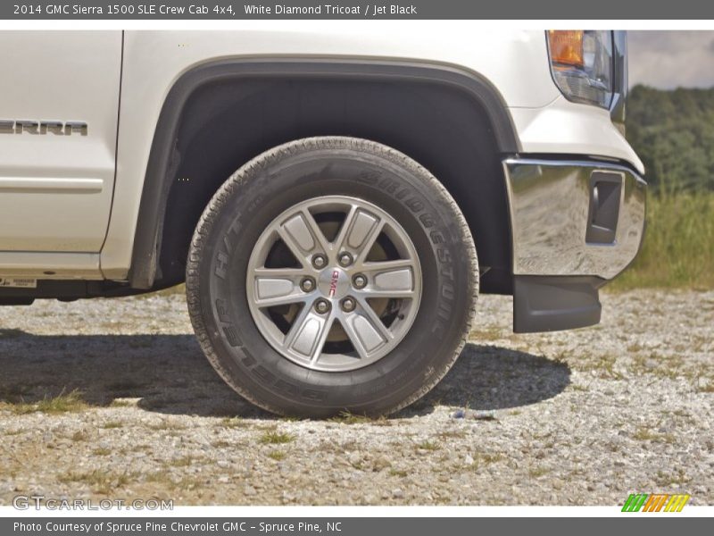 White Diamond Tricoat / Jet Black 2014 GMC Sierra 1500 SLE Crew Cab 4x4