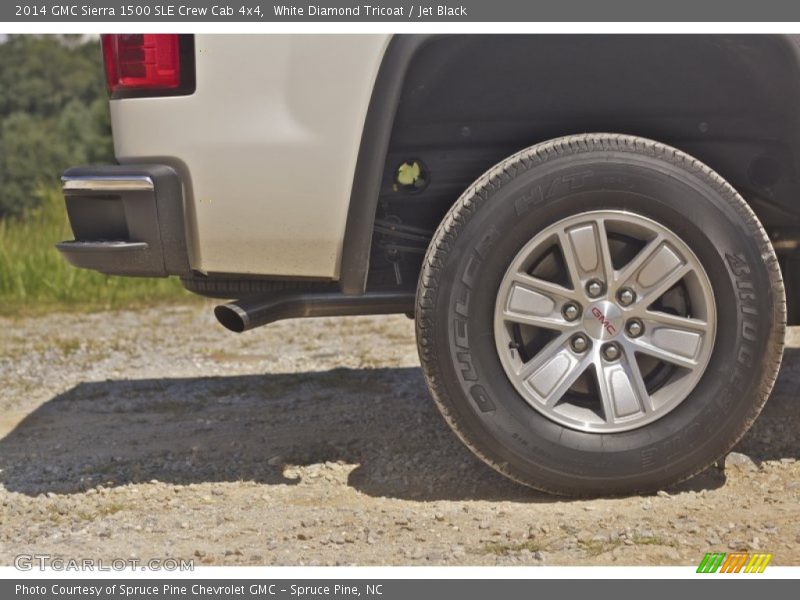 White Diamond Tricoat / Jet Black 2014 GMC Sierra 1500 SLE Crew Cab 4x4