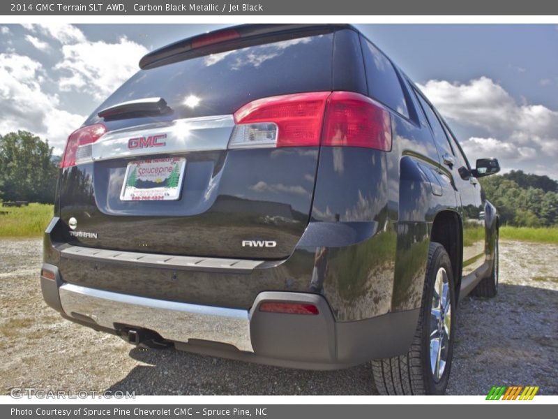 Carbon Black Metallic / Jet Black 2014 GMC Terrain SLT AWD