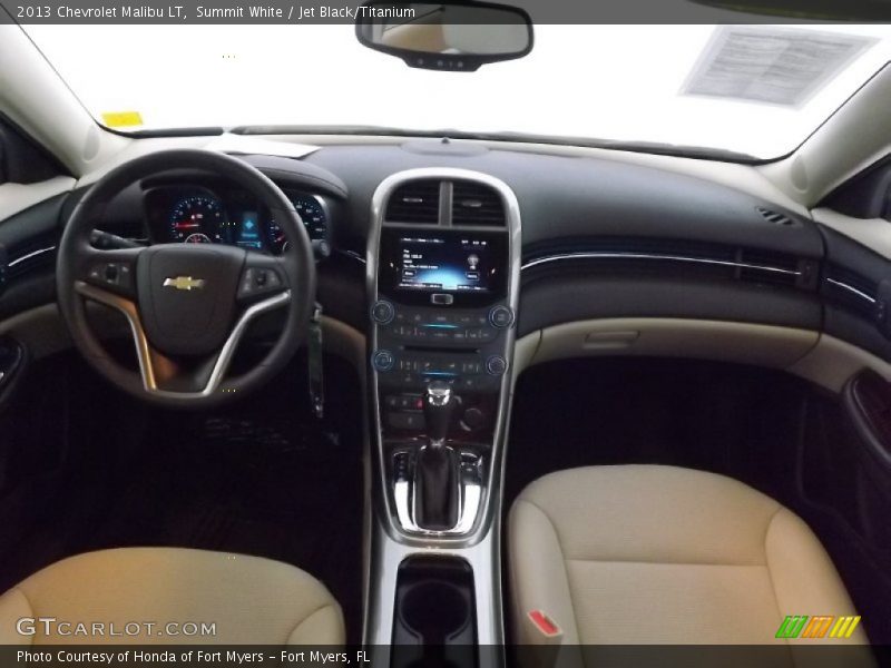 Summit White / Jet Black/Titanium 2013 Chevrolet Malibu LT