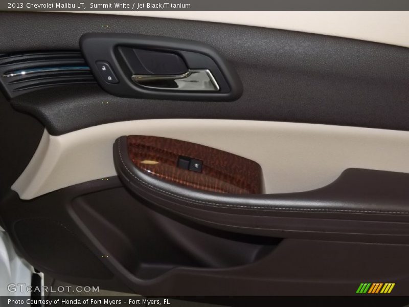 Summit White / Jet Black/Titanium 2013 Chevrolet Malibu LT