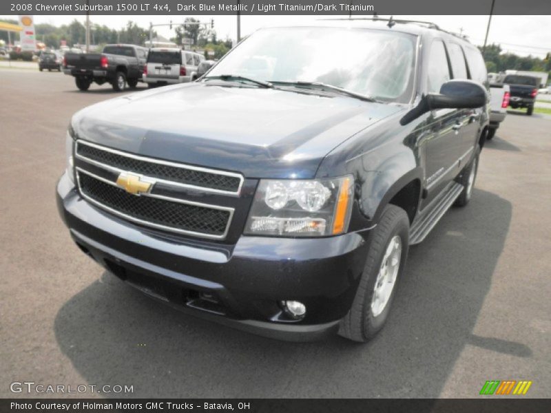 Dark Blue Metallic / Light Titanium/Dark Titanium 2008 Chevrolet Suburban 1500 LT 4x4