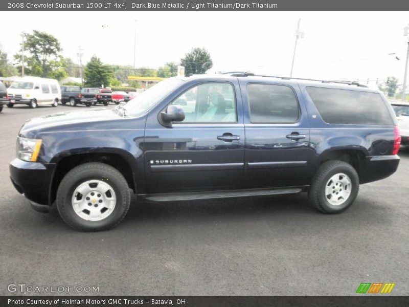 Dark Blue Metallic / Light Titanium/Dark Titanium 2008 Chevrolet Suburban 1500 LT 4x4