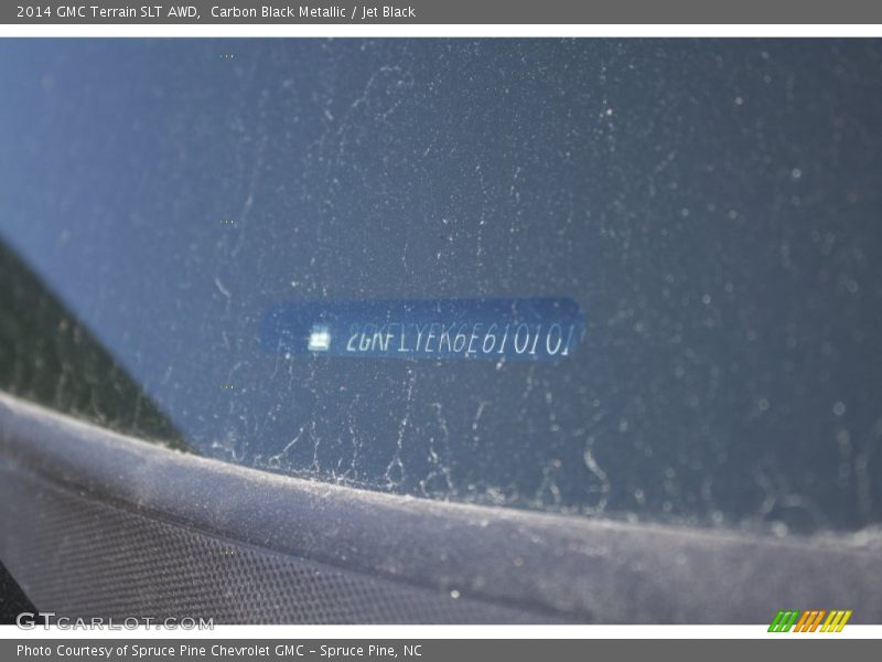 Carbon Black Metallic / Jet Black 2014 GMC Terrain SLT AWD