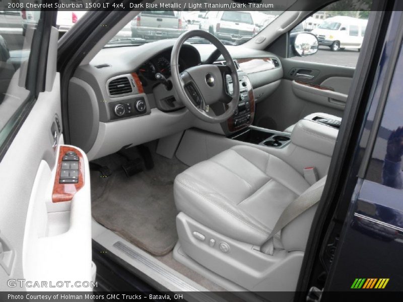 Dark Blue Metallic / Light Titanium/Dark Titanium 2008 Chevrolet Suburban 1500 LT 4x4