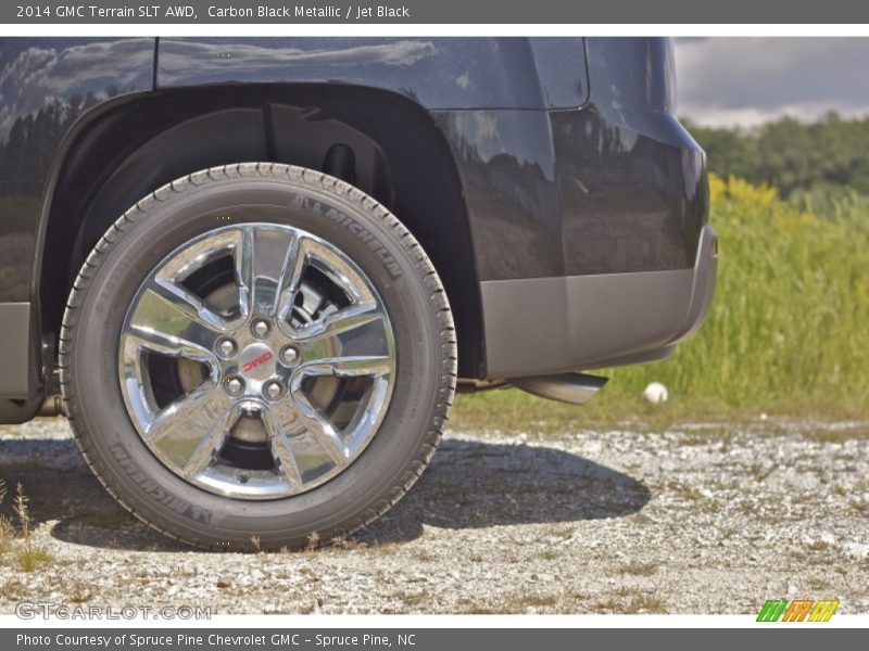 Carbon Black Metallic / Jet Black 2014 GMC Terrain SLT AWD