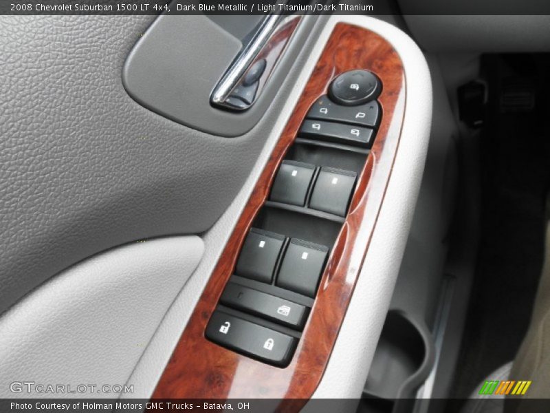 Dark Blue Metallic / Light Titanium/Dark Titanium 2008 Chevrolet Suburban 1500 LT 4x4