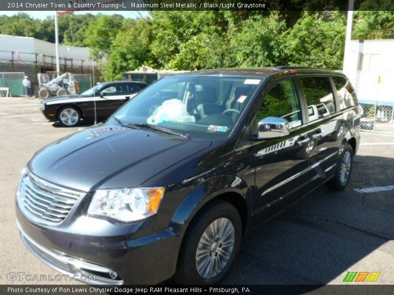 Maximum Steel Metallic / Black/Light Graystone 2014 Chrysler Town & Country Touring-L