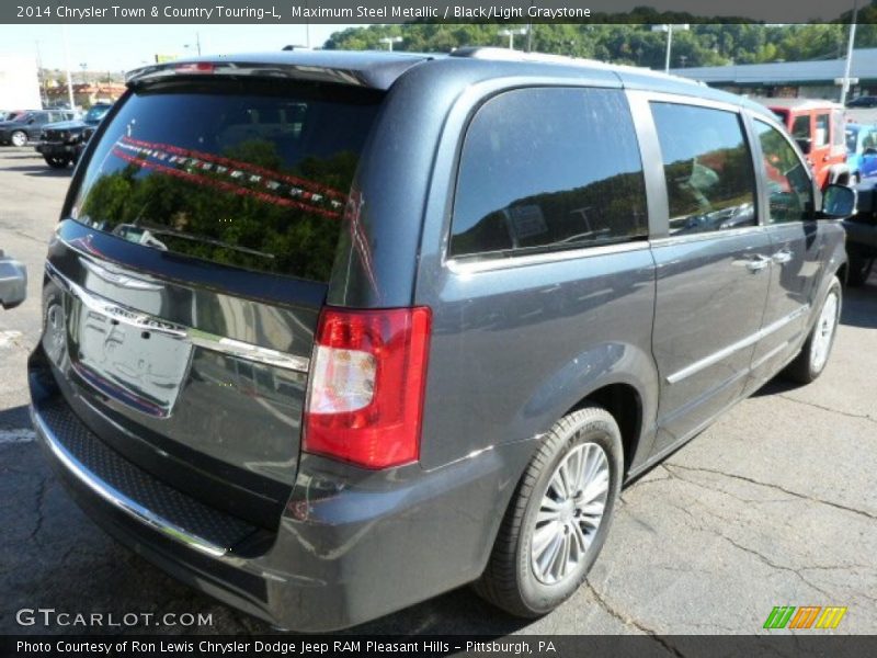 Maximum Steel Metallic / Black/Light Graystone 2014 Chrysler Town & Country Touring-L