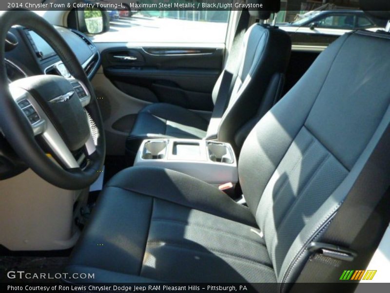 Maximum Steel Metallic / Black/Light Graystone 2014 Chrysler Town & Country Touring-L