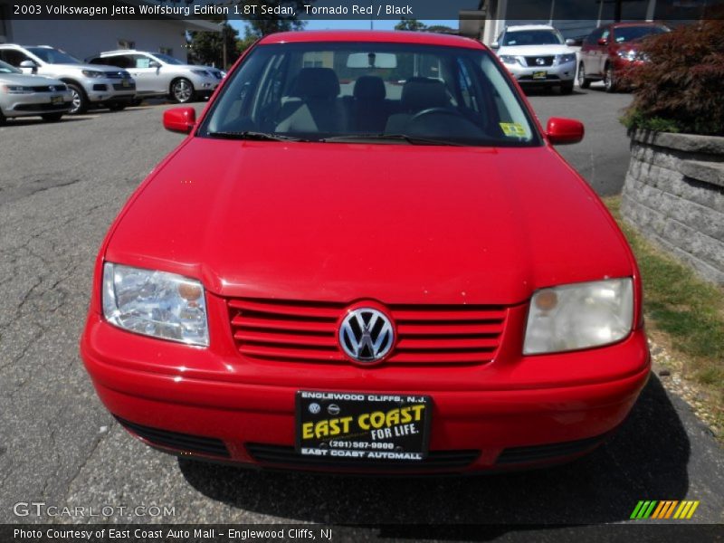 Tornado Red / Black 2003 Volkswagen Jetta Wolfsburg Edition 1.8T Sedan