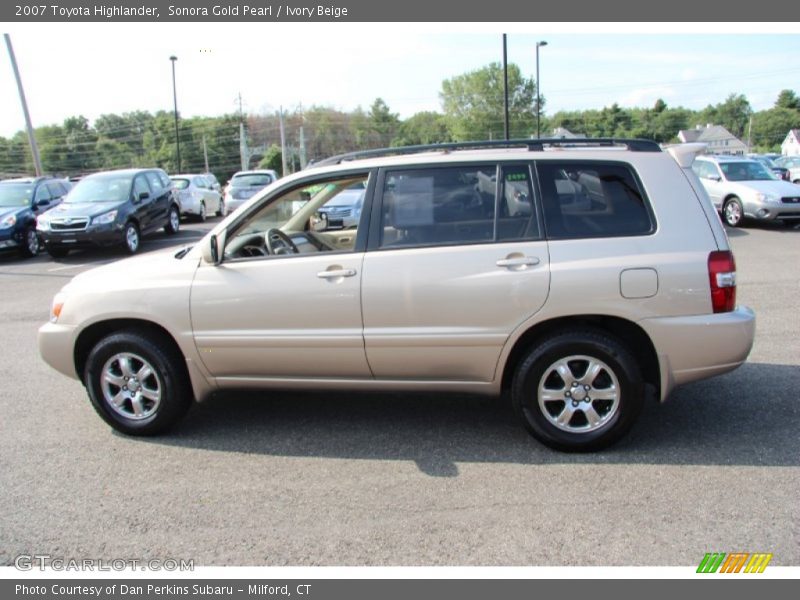 Sonora Gold Pearl / Ivory Beige 2007 Toyota Highlander