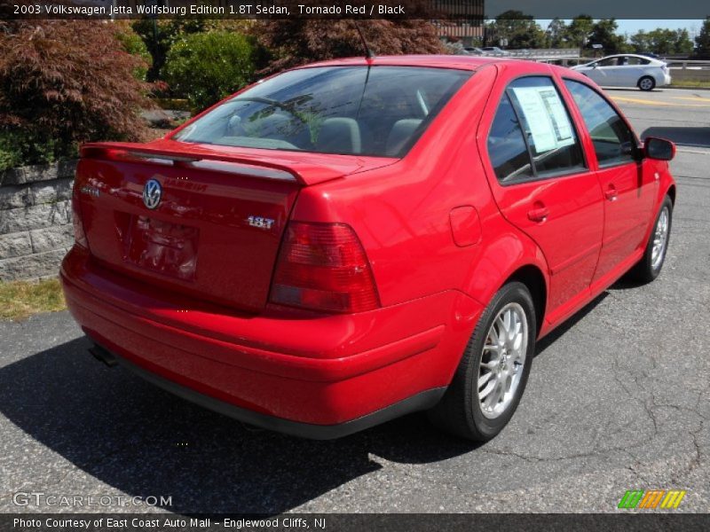 Tornado Red / Black 2003 Volkswagen Jetta Wolfsburg Edition 1.8T Sedan