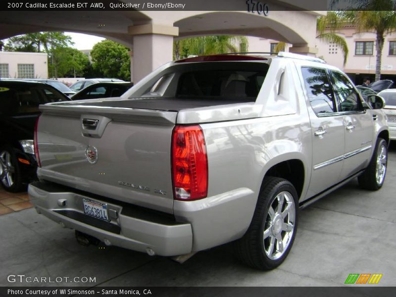 Quicksilver / Ebony/Ebony 2007 Cadillac Escalade EXT AWD