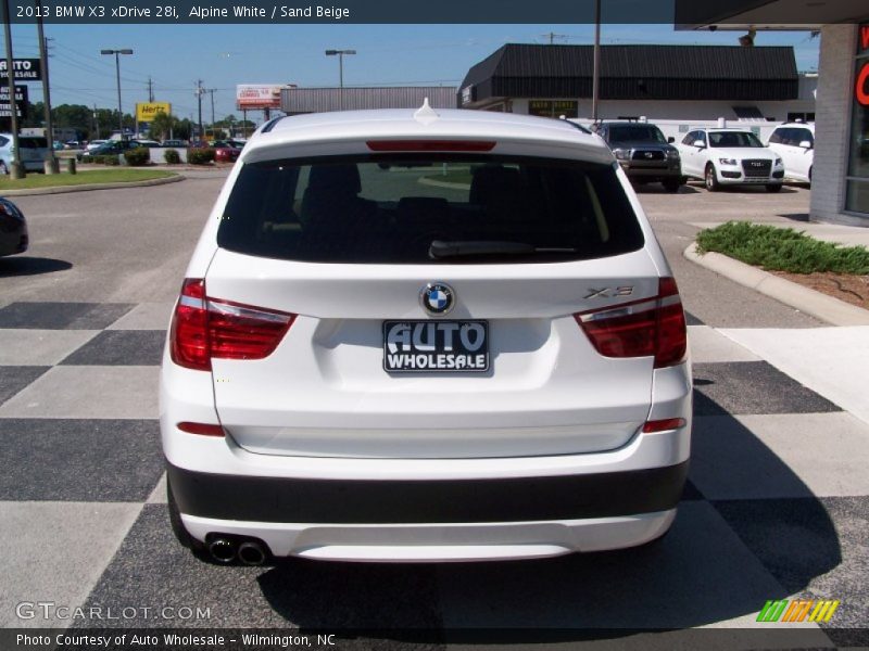Alpine White / Sand Beige 2013 BMW X3 xDrive 28i