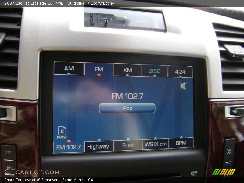 Quicksilver / Ebony/Ebony 2007 Cadillac Escalade EXT AWD