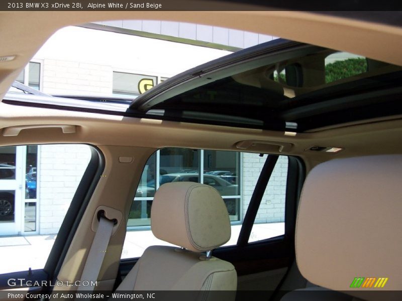 Alpine White / Sand Beige 2013 BMW X3 xDrive 28i