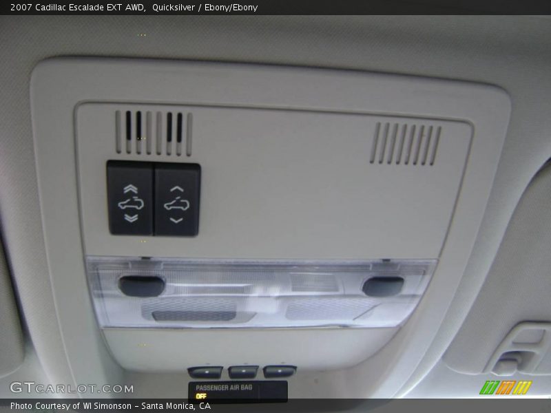 Quicksilver / Ebony/Ebony 2007 Cadillac Escalade EXT AWD