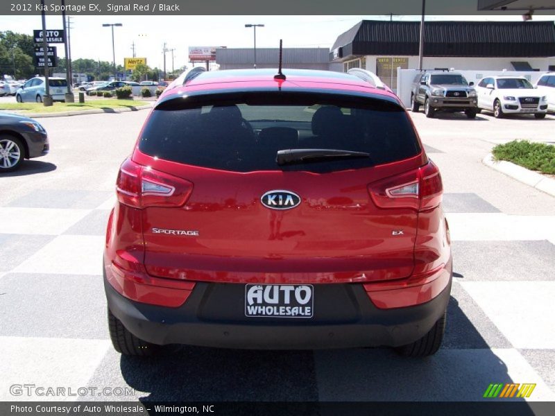 Signal Red / Black 2012 Kia Sportage EX